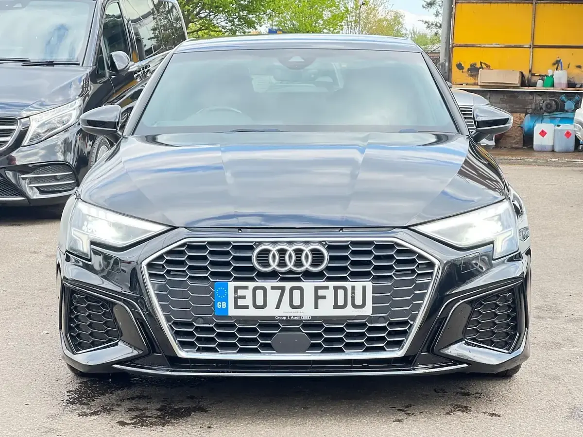 Used Audi A3 S-Line 150 HP (110 kW) 2020 Black Sedan
