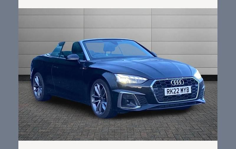 Black Used 2022 Audi A5 Cabriolet S-Line Cabriolet | £27,695 (Fair price) - Image 1/4