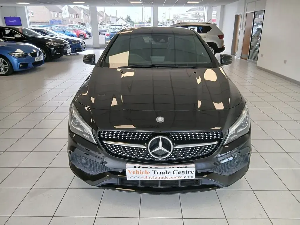Used Mercedes CLA220 AMG line 177 HP (130 kW) 2016 Black Coupe
