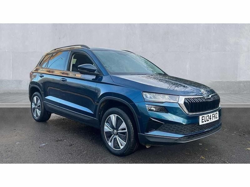 Blue Used 2024 Skoda Karoq SE Drive SUV | £21,490 (Super price) - Image 1/4