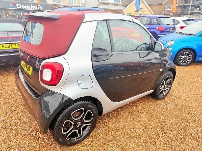 Used Smart ForTwo Cabrio Premium 90 HP (66 kW) 2018 Black/silver Cabriolet