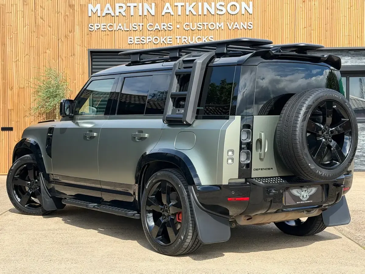 Used Land Rover Defender 400 HP (294 kW) 2023 Factory satin ppf pangea green SUV
