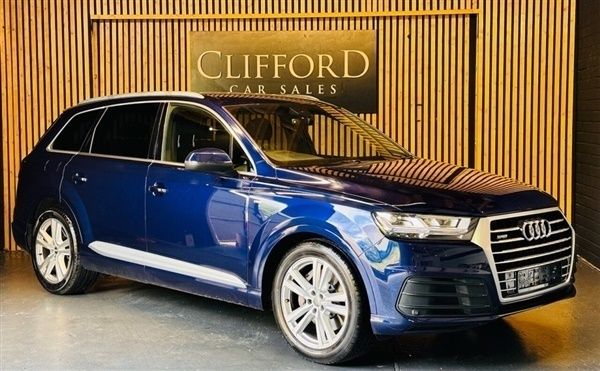 Blue Used 2018 Audi Q7 S-Line SUV | £24,995 (A bit pricey) - Image 1/1