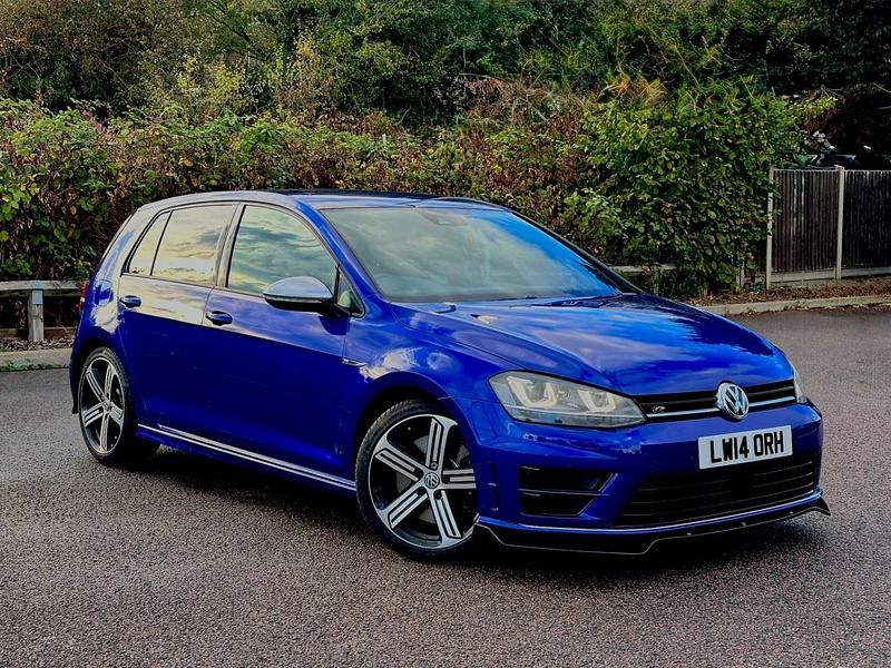 Used VW Golf VII R 2014 Blue Hatchback