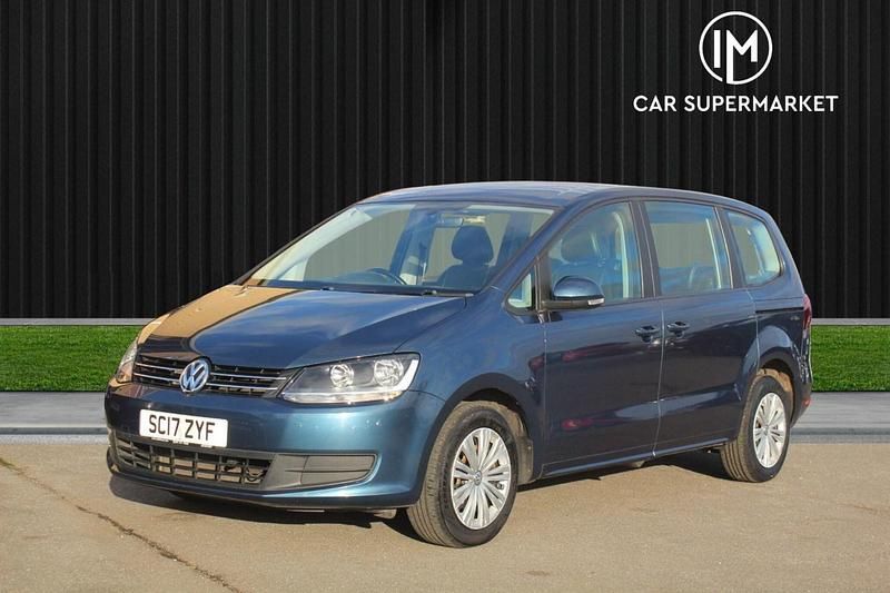 Used VW Sharan S 150 HP (110 kW) 2017 Blue MPV