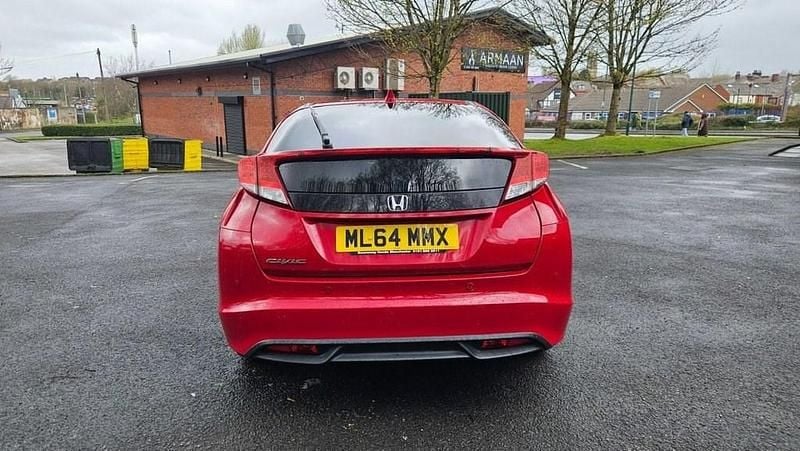 Begagnad Honda Civic SE Plus 120 HK (88 kW) 2014 Röd Halvkombi