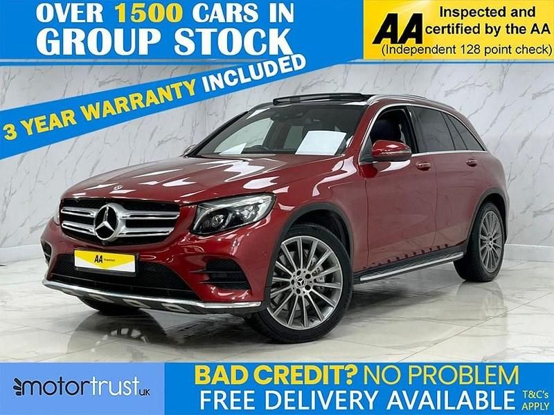Red Used 2017 Mercedes GLC250 AMG line SUV | £18,295 (Fair price) - Image 1/2