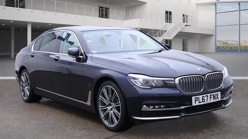 Blue Used 2018 BMW 740 Exclusive Sedan | £19,475 (Fair price) - Image 1/3