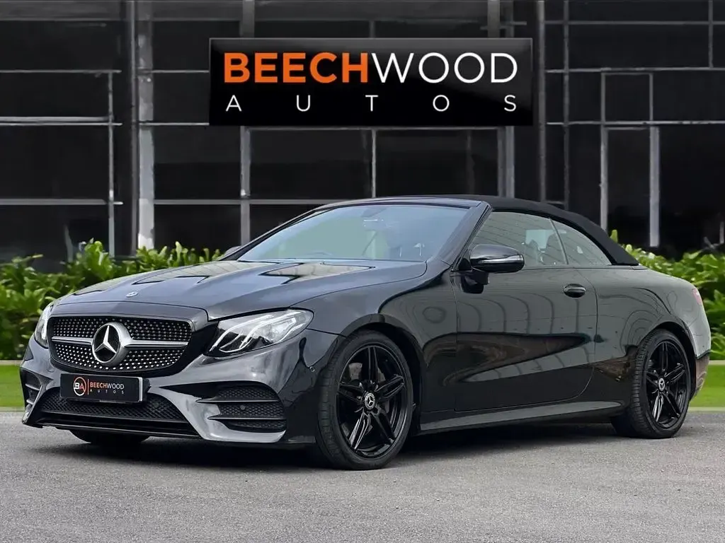 Used Mercedes E300 AMG line 245 HP (180 kW) 2018 Black Cabriolet