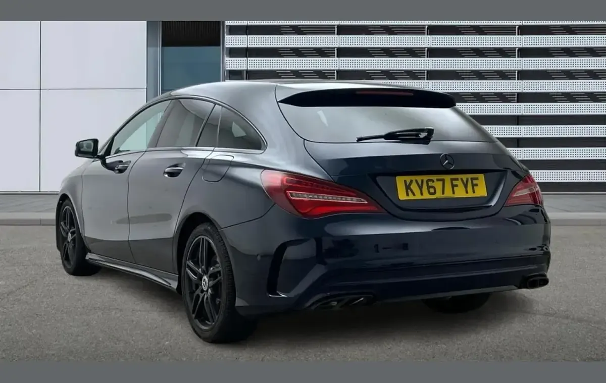 Used Mercedes CLA220 AMG line 174 HP (127 kW) 2017 Blue Coupe