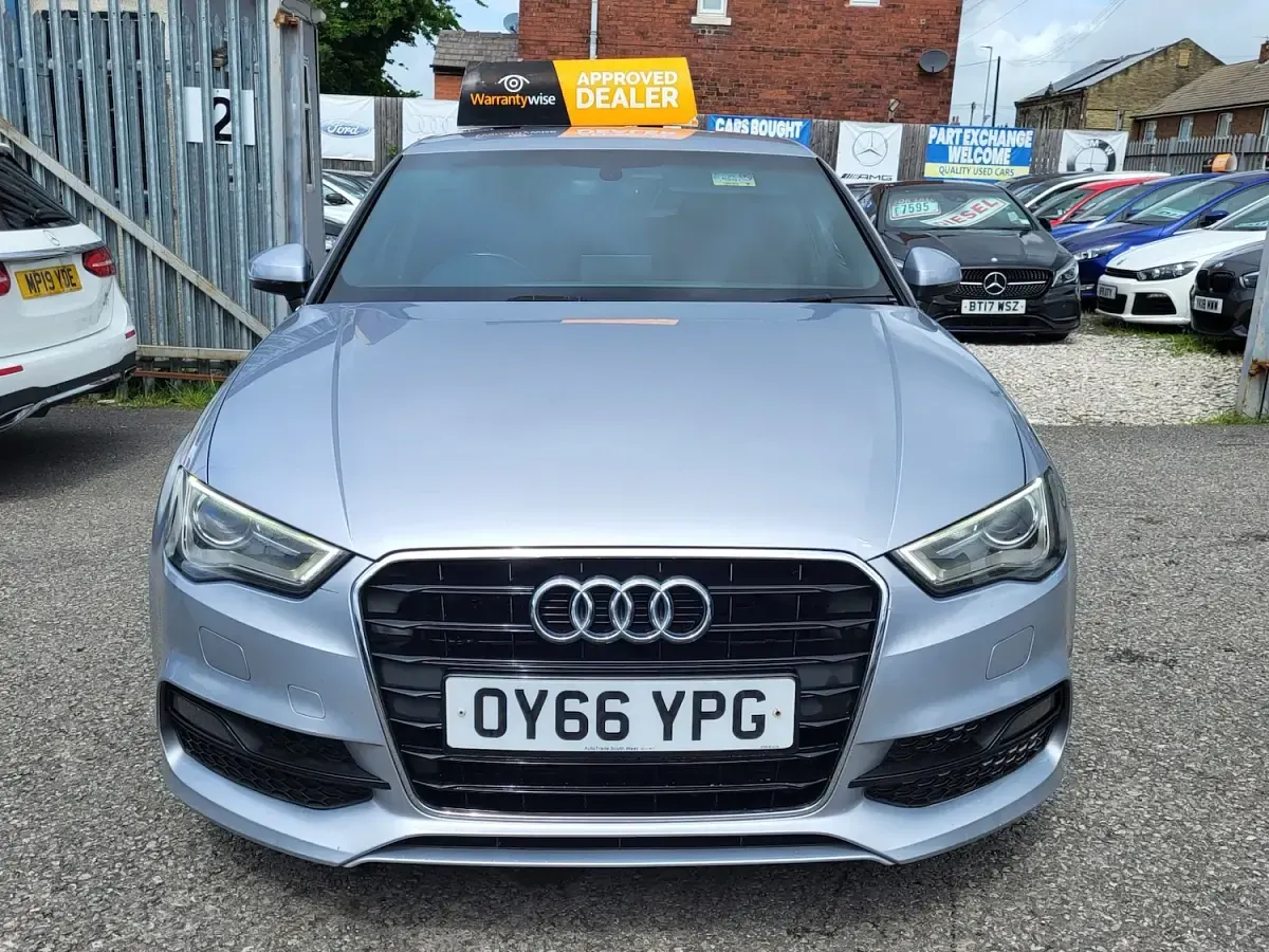 Used Audi A3 S-Line 110 HP (80 kW) 2016 Silver Sedan