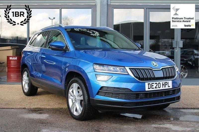 Blue Used 2020 Skoda Karoq SE L SUV | £13,990 (Good price) - Image 1/4