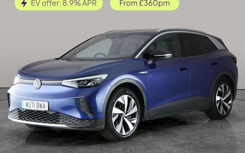 Blue Used 2021 VW ID.4 Pro Performance SUV | £20,426 (Fair price) - Image 1/2