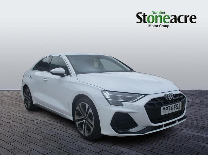 White Used 2024 Audi A3 S-Line Sedan | £26,450 (Fair price) - Image 1/4