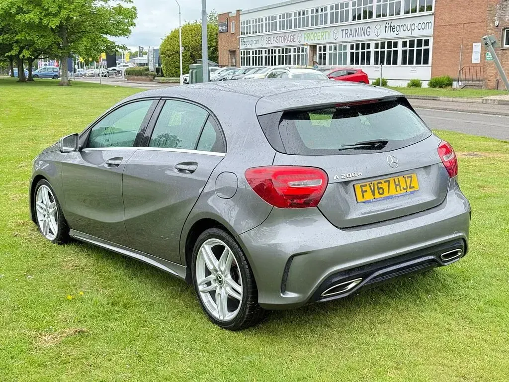 Used Mercedes A200 AMG line 136 HP (100 kW) 2017 Grey Hatchback