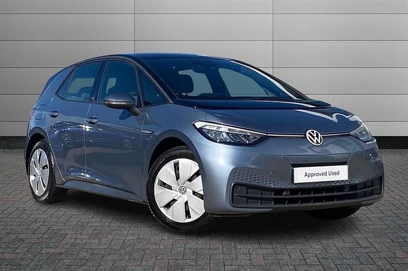 Used VW ID.3 Pro 106 kW (145 HP) 2022 Stone washed blue with black roof Hatchback