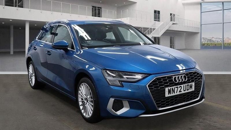 Blue Used 2022 Audi A3 Sportback e-tron Sport Sedan | £16,990 (Fair price) - Image 1/3