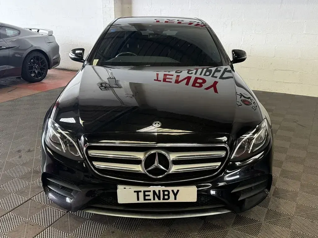 Used Mercedes E220 AMG line 194 HP (142 kW) 2017 Black Sedan