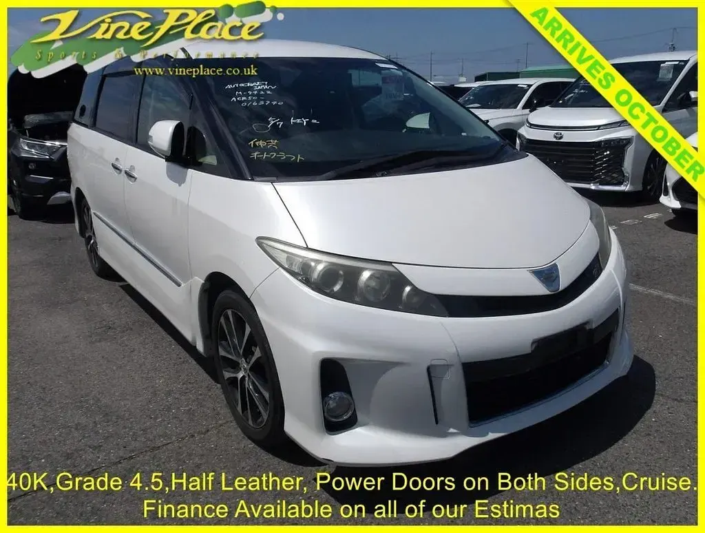 Used Toyota Estima Edition 170 HP (125 kW) 2013 White MPV
