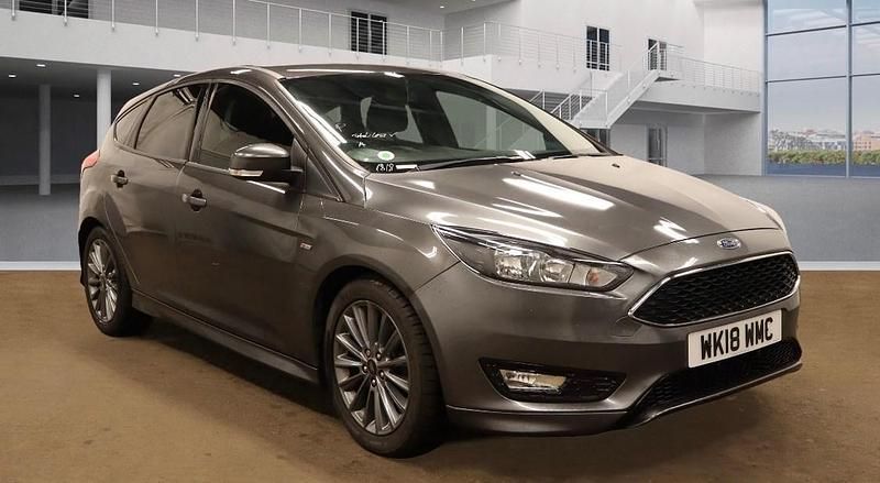 Grey Used 2018 Ford Focus ST-Line Hatchback | £5,995 (Super price) - Image 1/4
