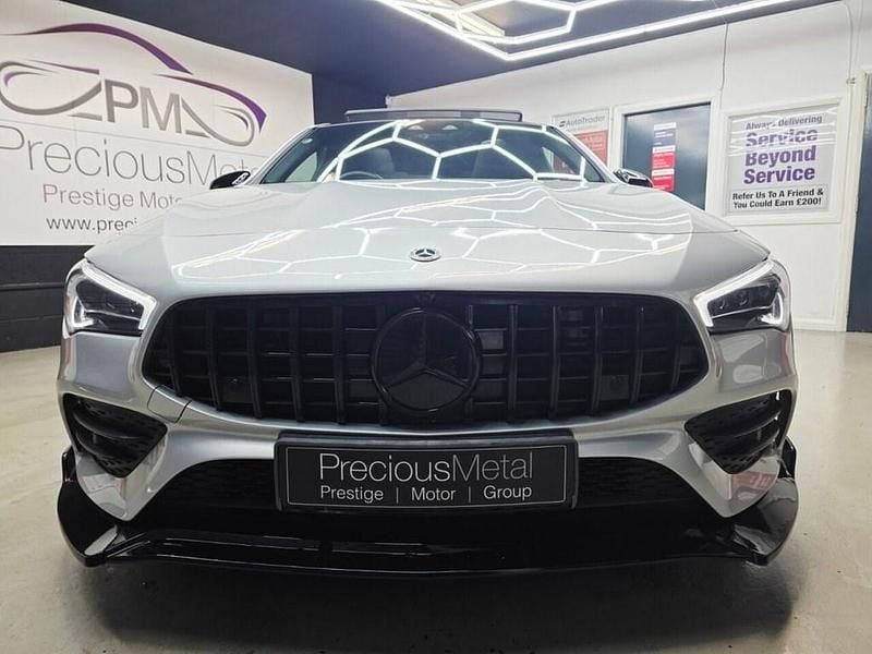 Used Mercedes CLA180 AMG line 136 HP (100 kW) 2021 Silver Sedan