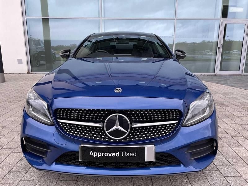 Used Mercedes C300e AMG line 2023 Blue Coupe