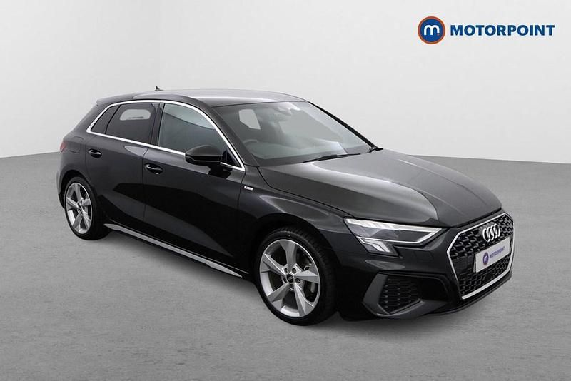 Black Used 2021 Audi A3 S-Line Hatchback | £21,349 (Fair price) - Image 1/4