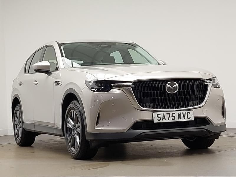 Metallic platinum quartz New 2025 Mazda CX-60 Exclusive-Line SUV | £33,498 (Super price) - Image 1/4