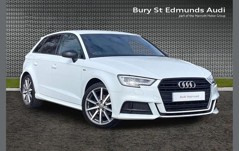 Used Audi A3 Black Edition 147 HP (108 kW) 2019 White Sedan