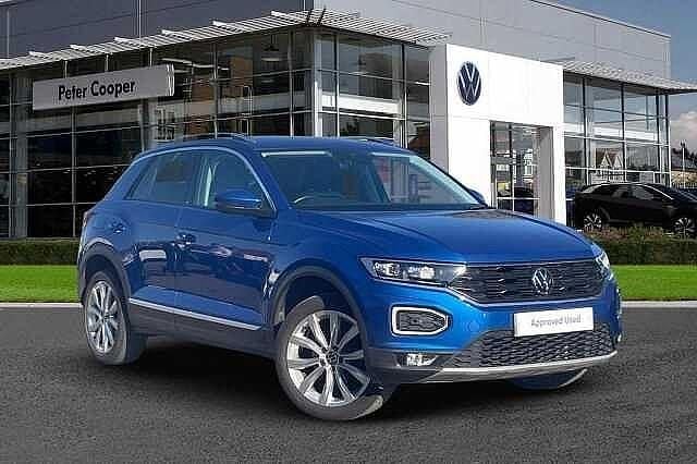 Blue Used 2021 VW T-Roc SEL SUV | £18,694 (Good price) - Image 1/4