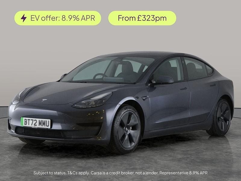 Grey Used 2022 Tesla Model 3 RWD Sedan | £18,794 (Good price) - Image 1/2
