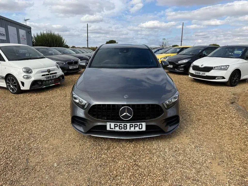 Used Mercedes A180 AMG Line Premium 136 HP (100 kW) 2018 Grey Hatchback