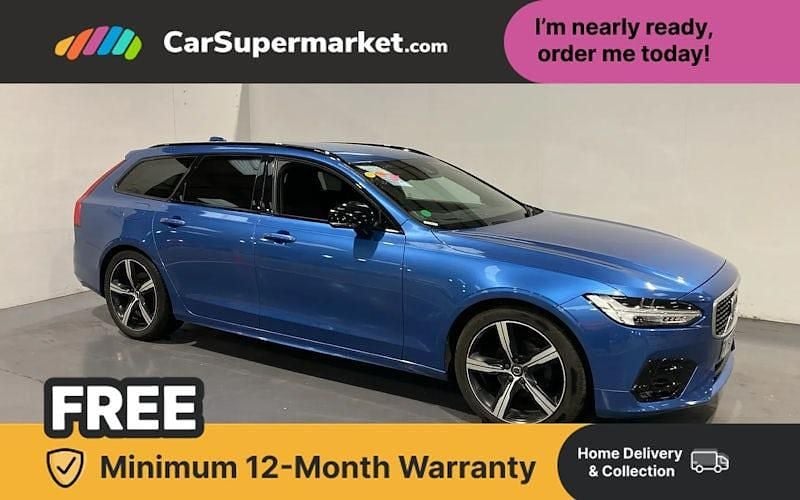 Blue Used 2019 Volvo V90 R-Design Estate | £20,187 (Fair price) - Image 1/4
