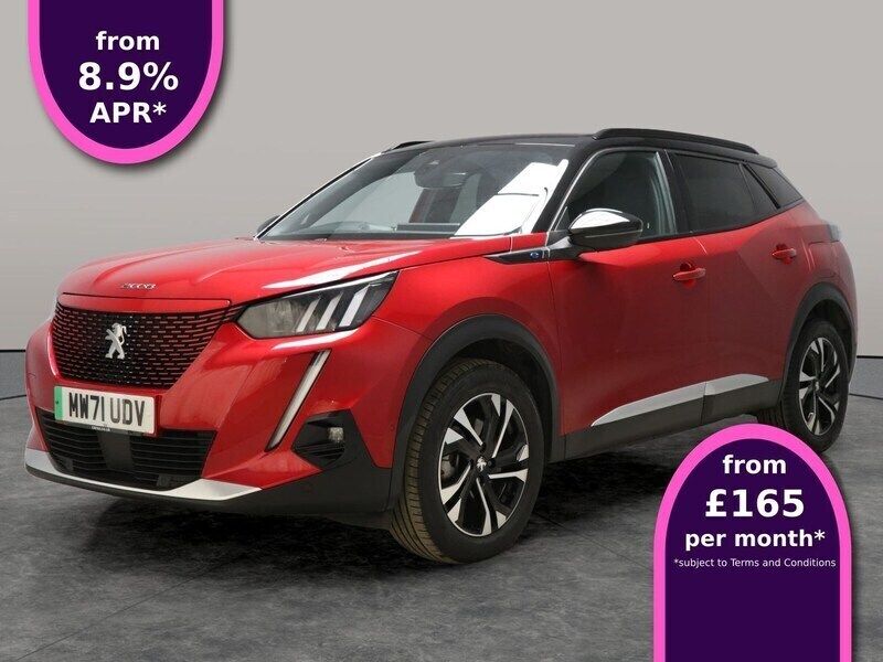 Red Used 2021 Peugeot e-2008 GT SUV | £13,078 (Fair price) - Image 1/3