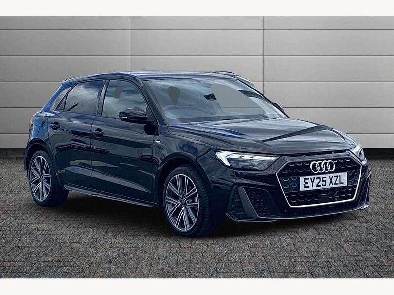 Mythos black Used 2025 Audi A1 S-Line Hatchback | £23,995 (Fair price) - Image 1/4