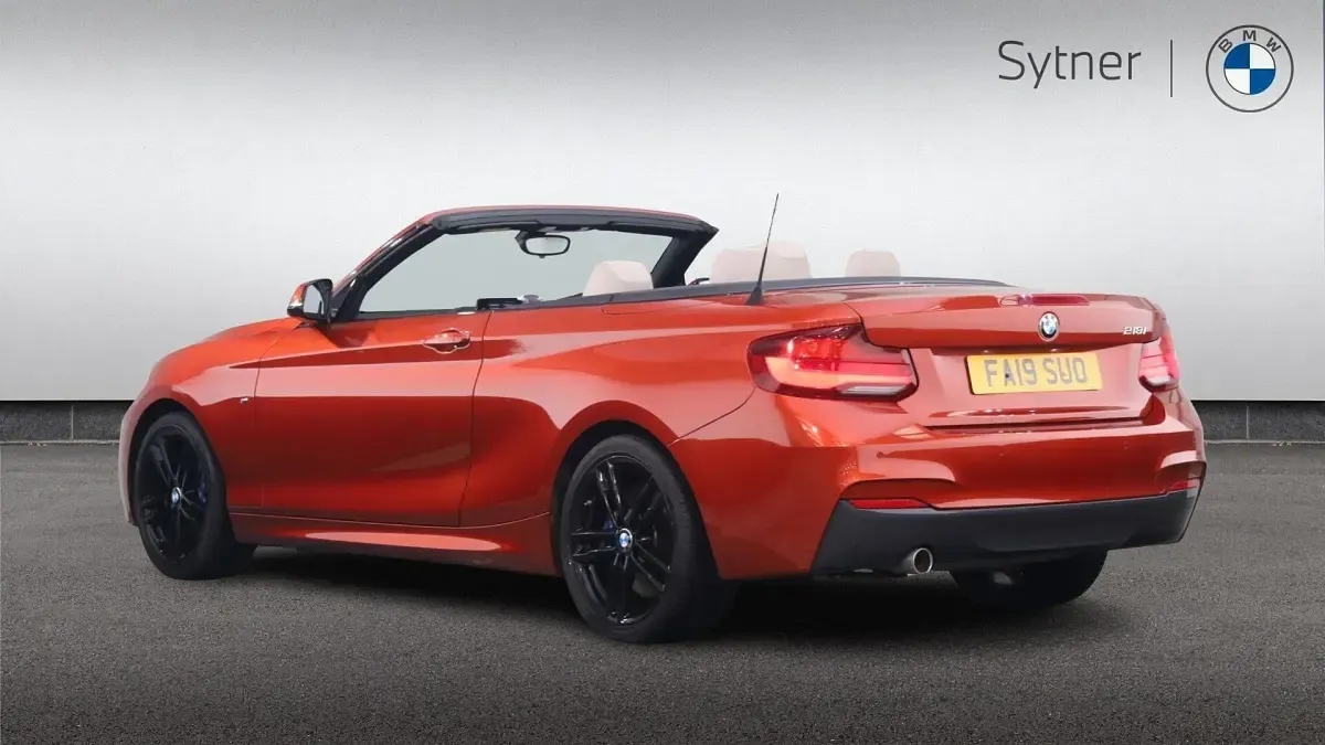 Used BMW 218 M Sport 136 HP (100 kW) 2019 Orange Cabriolet