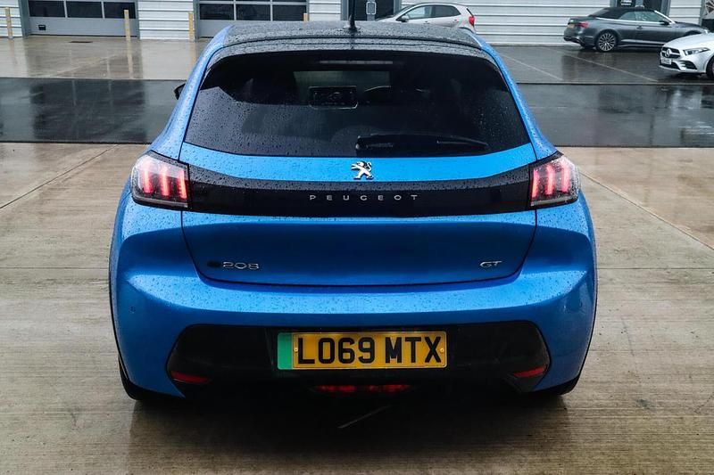 Used Peugeot e-208 GT 98 kW (134 HP) 2020 Blue Hatchback
