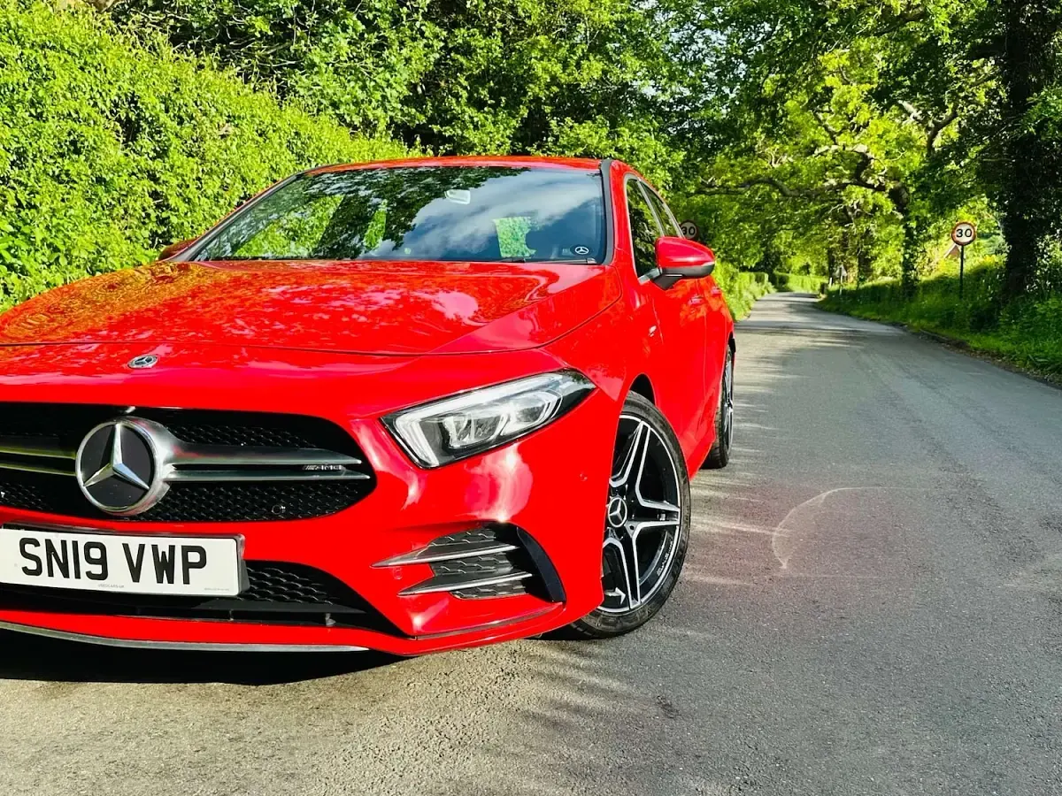 Used Mercedes A35 AMG Premium 2019 Red Hatchback