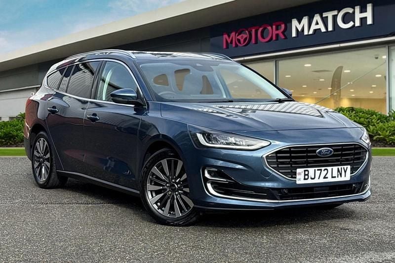 Blue Used 2022 Ford Focus Titanium Estate | £16,845 (Fair price) - Image 1/4