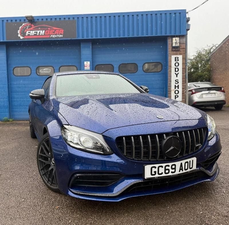 Blue Used 2019 Mercedes C63 AMG Premium Plus Cabriolet | £42,495 (Fair price) - Image 1/4