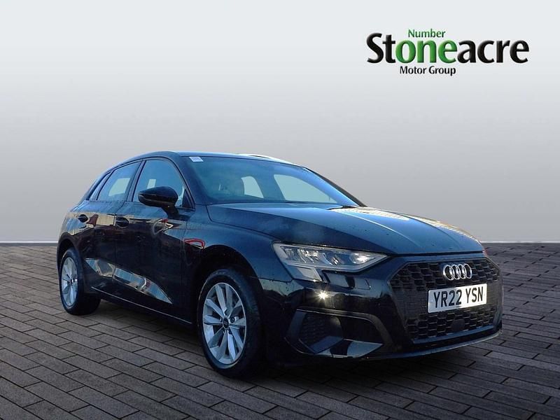 Black Used 2022 Audi A3 Sportback Comfort Hatchback | £17,199 (Fair price) - Image 1/4