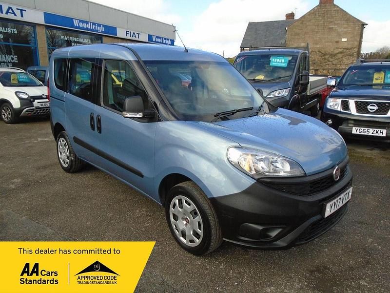 Blue Used 2017 Fiat Doblò Pop MPV | £7,995 (Fair price) - Image 1/4