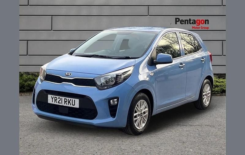 Used Kia Picanto 65 HP (47 kW) 2021 Blue Hatchback