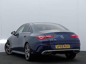 Used Mercedes CLA180 AMG line 136 HP (100 kW) 2019 Blue Sedan
