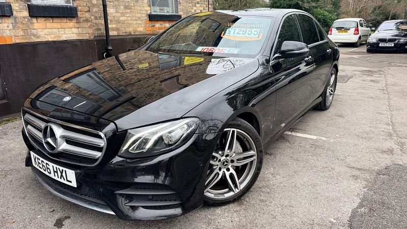 Used Mercedes E220 AMG line 2017 Black Sedan