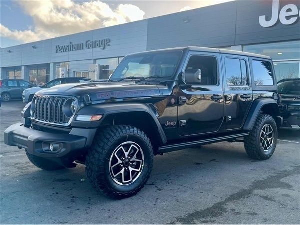Black New 2025 Jeep Wrangler Rubicon SUV | £54,995 (Good price) - Image 1/1