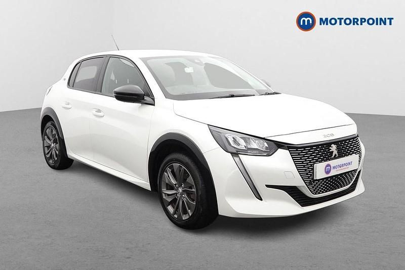 White Used 2022 Peugeot e-208 Allure Premium Hatchback | £10,999 (Good price) - Image 1/4