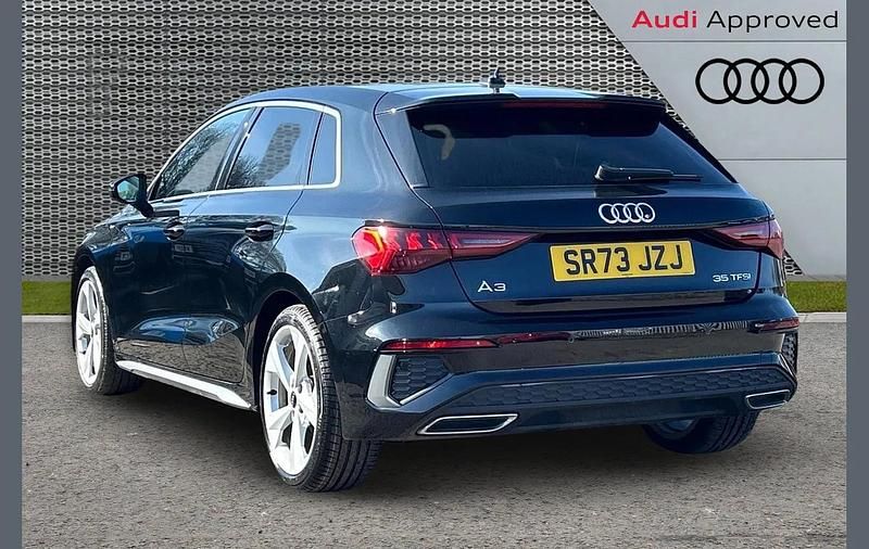 Used Audi A3 S-Line 147 HP (108 kW) 2023 Black Sedan