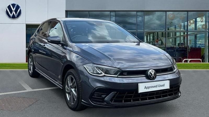 Smokey grey metallic Used 2024 VW Polo R-line Hatchback | £21,994 (Fair price) - Image 1/4