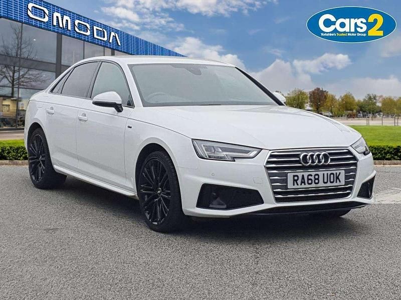 White Used 2019 Audi A4 S-Line Sedan | £14,670 (Good price) - Image 1/4